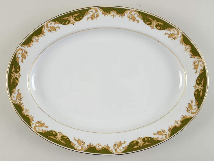 Kimberly 14" Oval Serving Platter by Style House-1