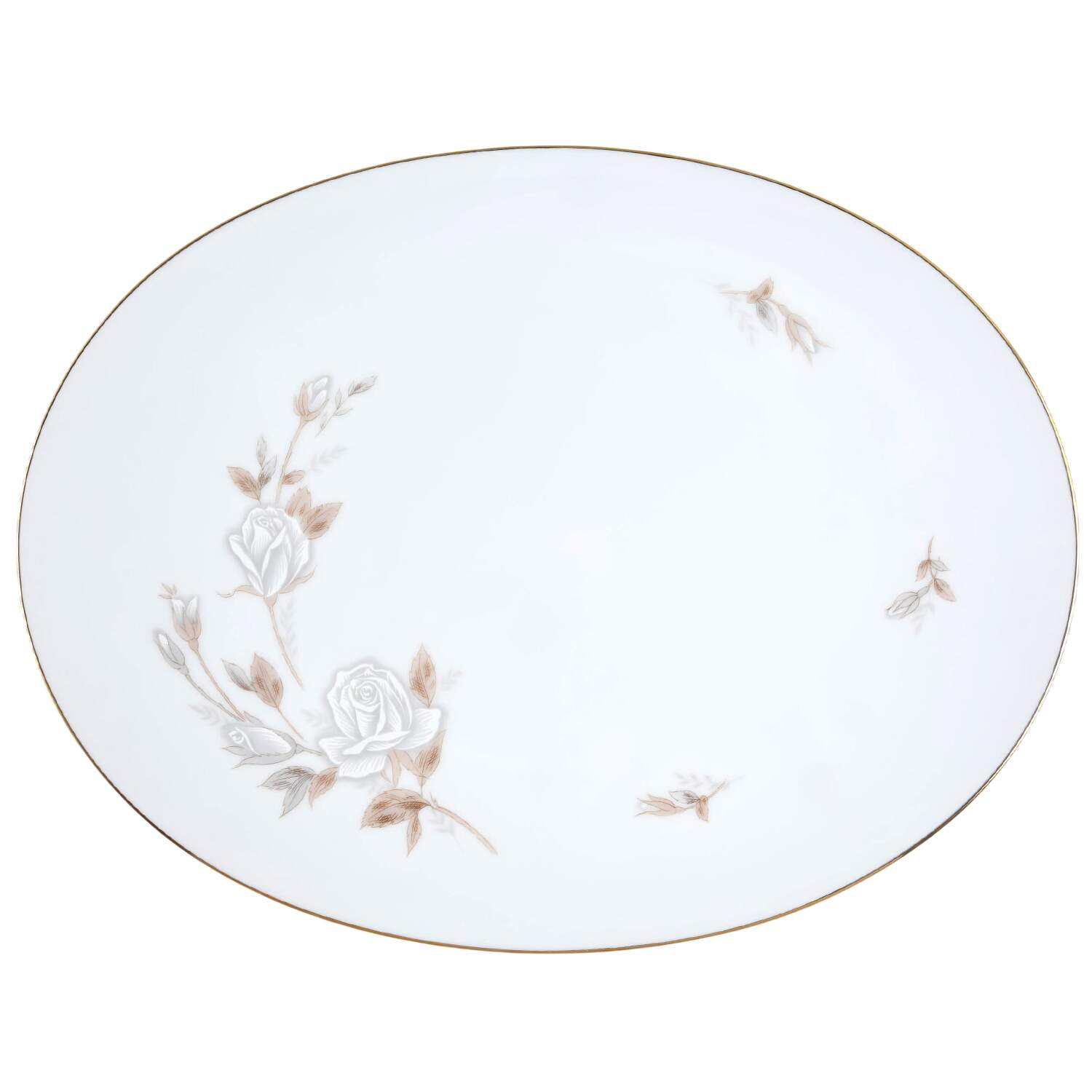 Lady Fair 15" Oval Serving Platter by Style House-1