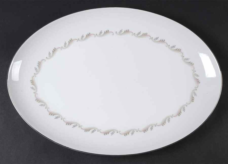 Leilani 16" Oval Serving Platter by Style House-1