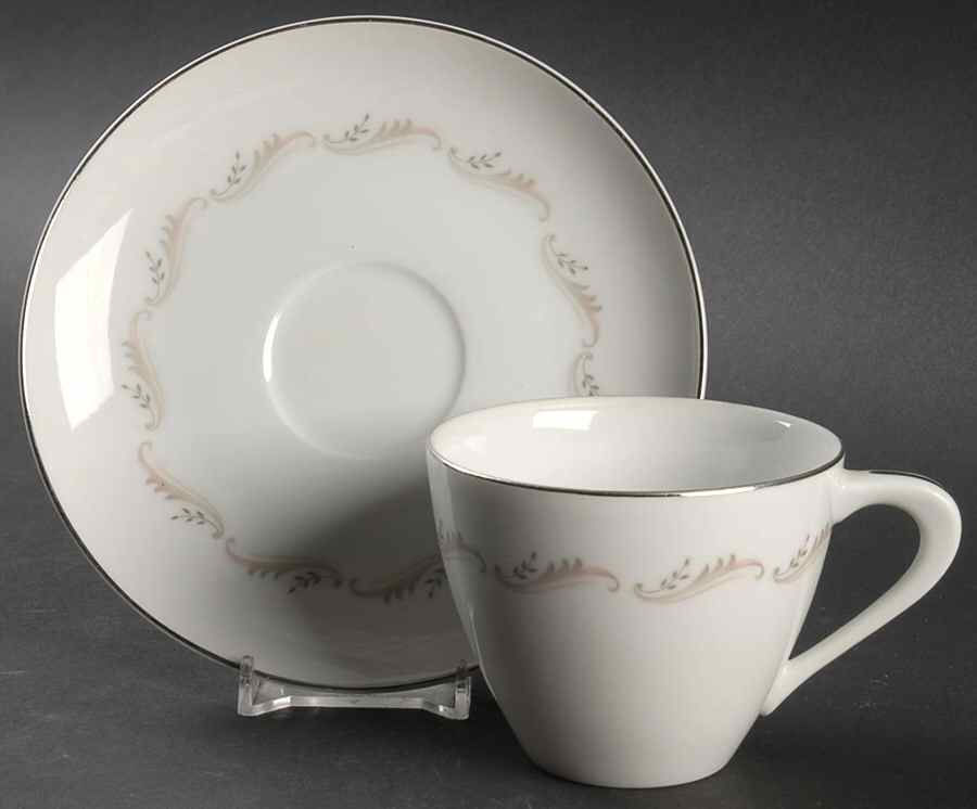 Leilani Flat Cup & Saucer Set by Style House-1