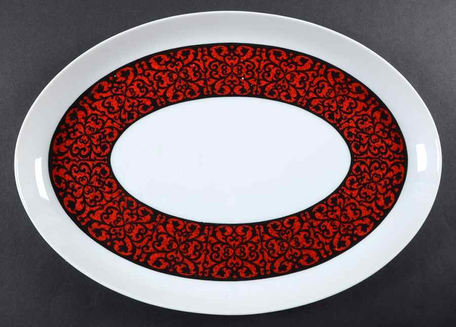 Mardi Gras 14" Oval Serving Platter by Style House-1