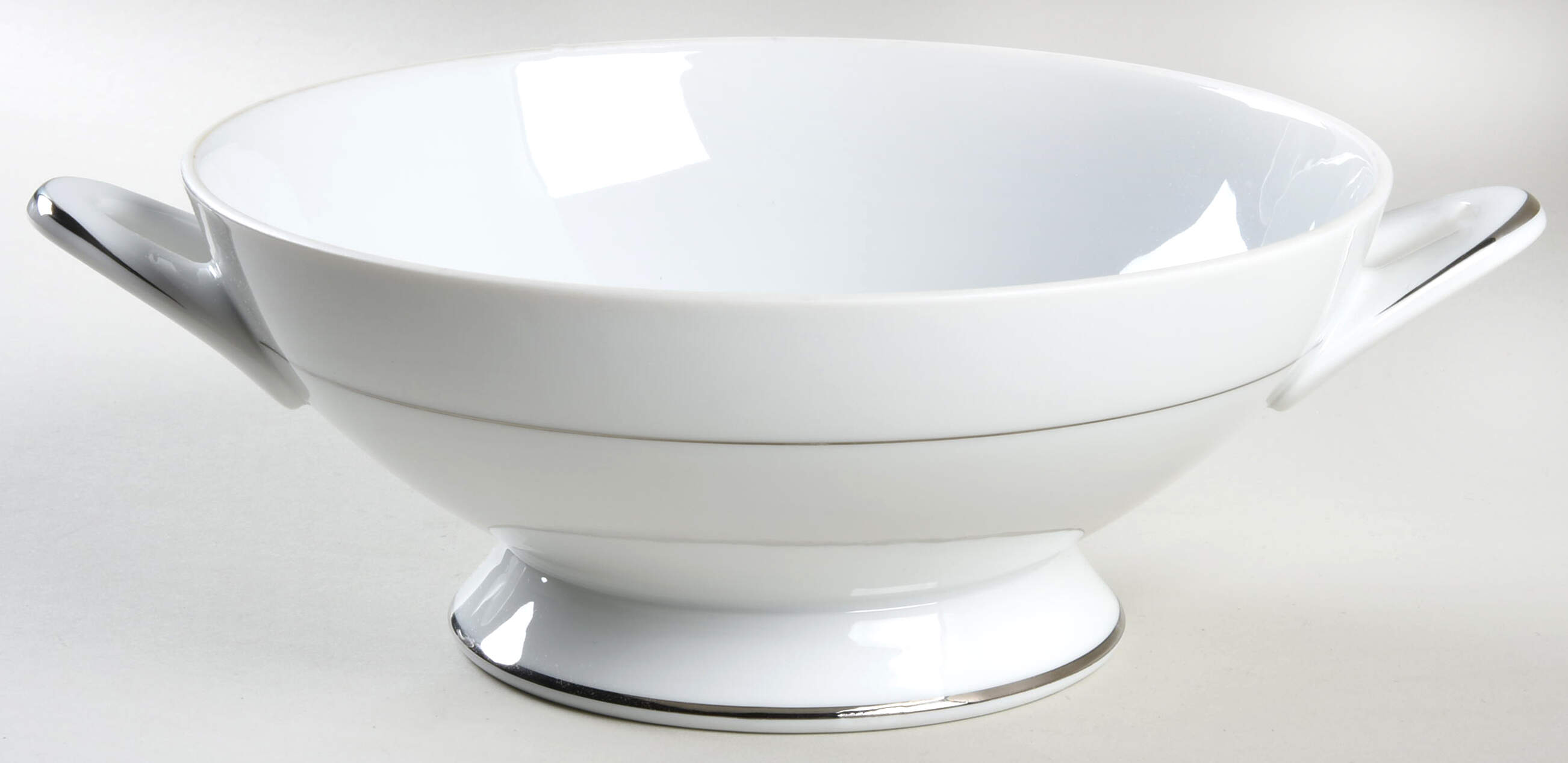 Mayfair (Platinum Trim) Round Vegetable No Lid by Style House-1