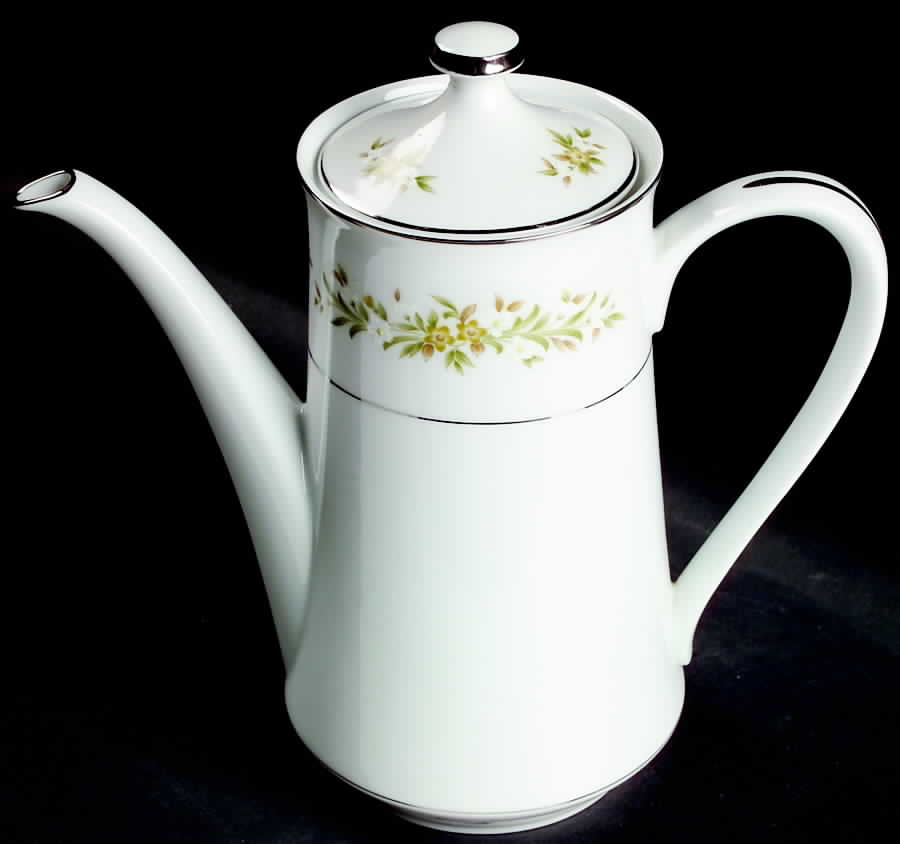 Mayfair (Platinum Trim) Coffee Pot & Lid by Style House-1