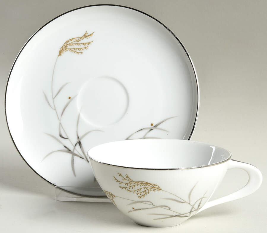 Meadowlane Flat Cup & Saucer Set by Style House-1