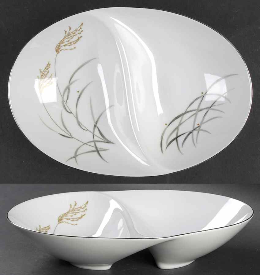 Meadowlane Oval Divided Vegetable Bowl by Style House-1