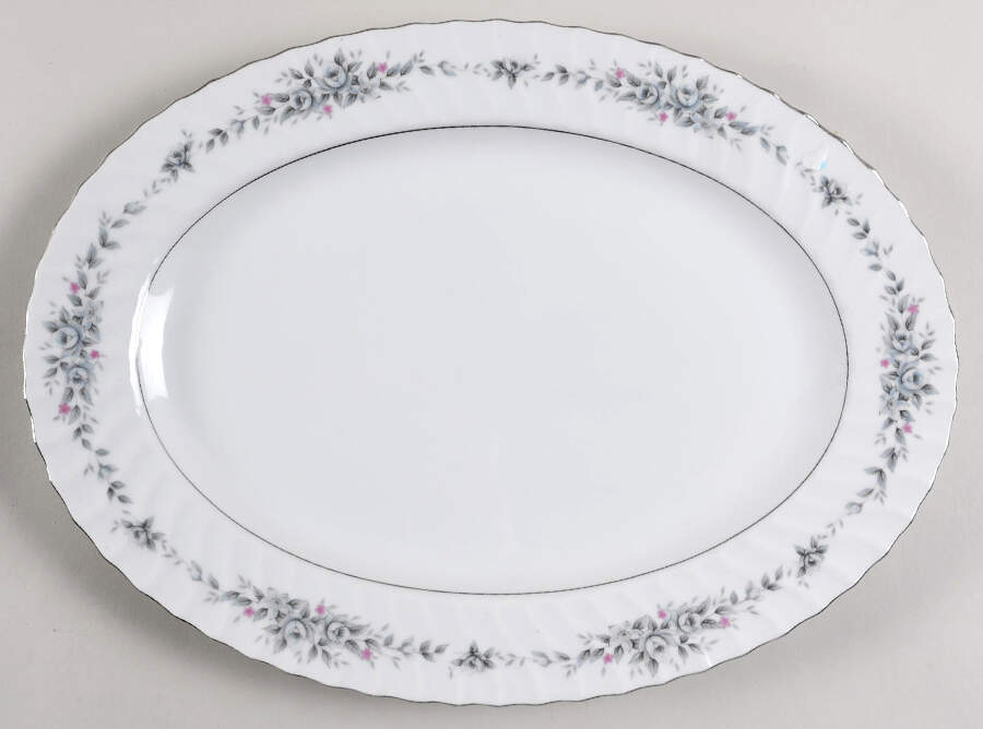 Pierette 14" Oval Serving Platter by Style House-1
