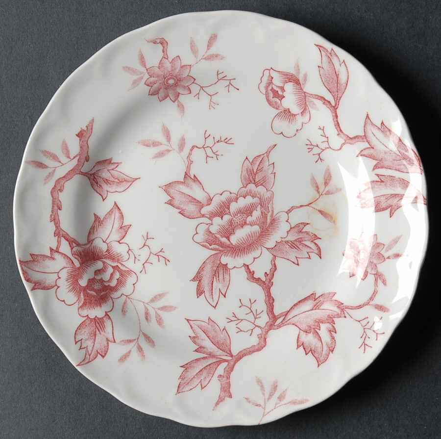 Pink Flora Bread & Butter Plate by Style House-1