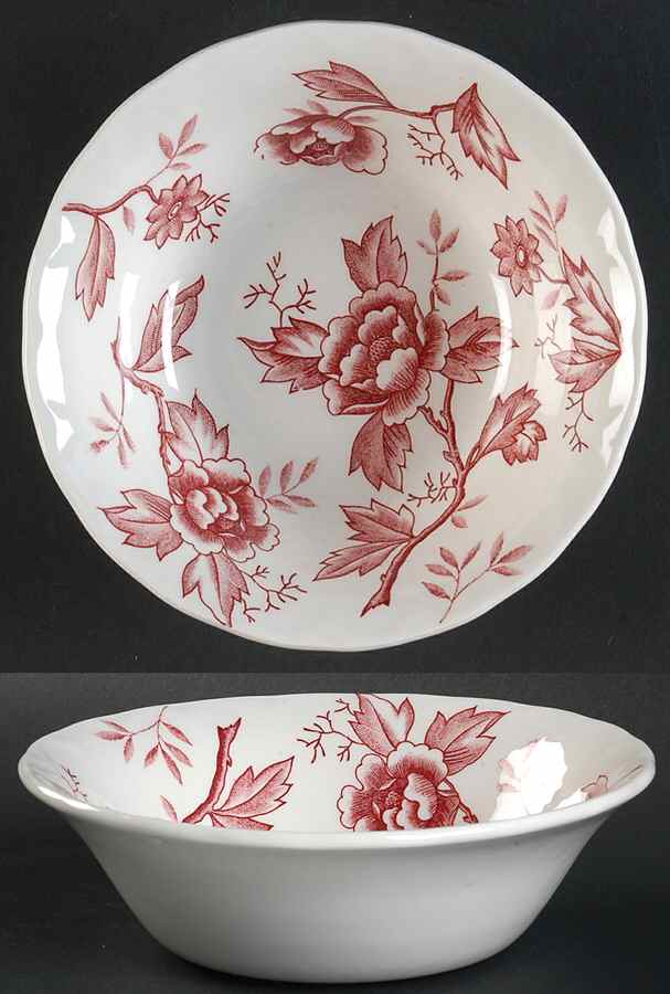 Pink Flora Coupe Cereal Bowl by Style House-1