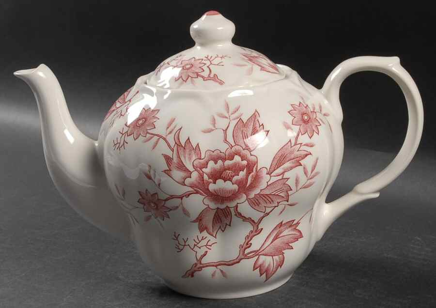 Pink Flora Teapot & Lid by Style House-1