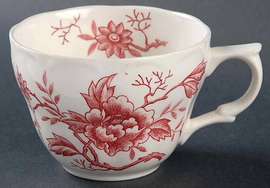 Pink Flora Flat Cup by Style House-1