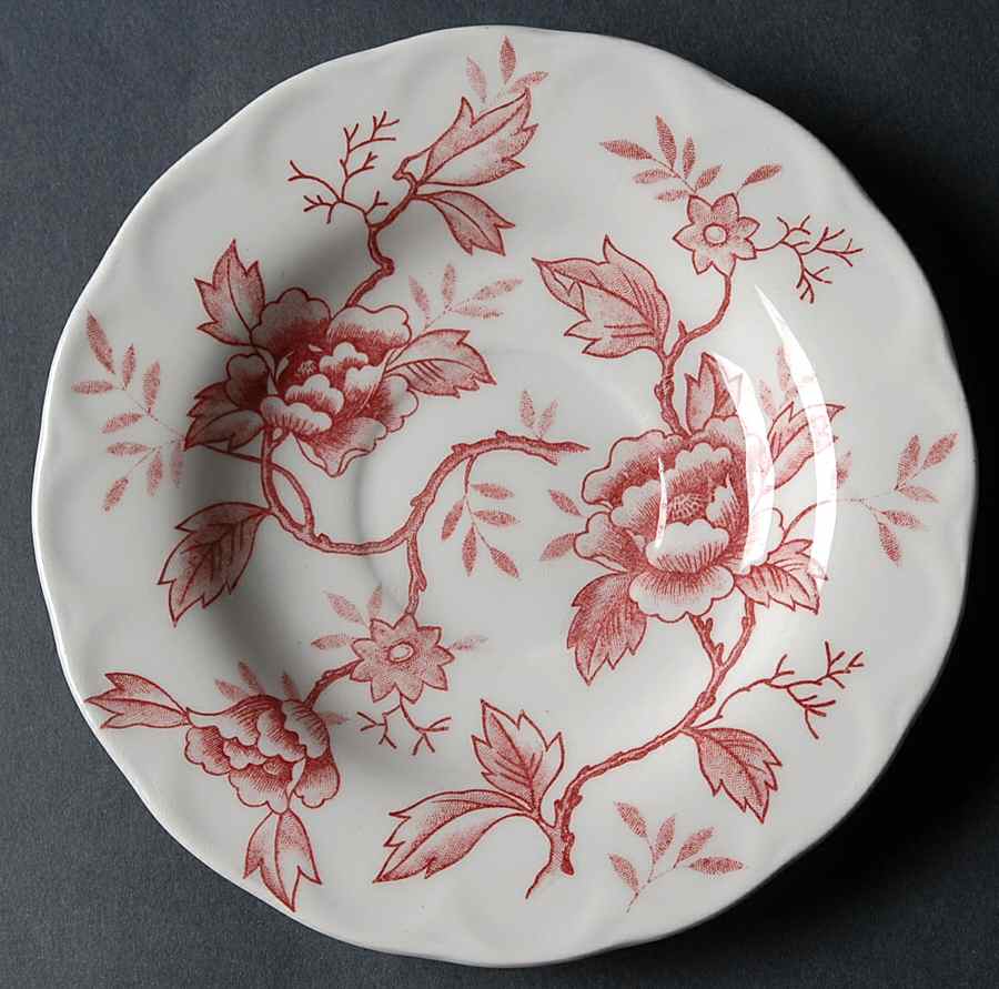 Pink Flora Saucer by Style House-1