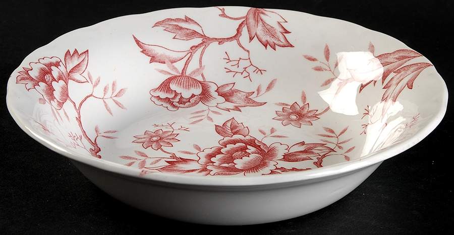 Pink Flora Coupe Soup Bowl by Style House-1