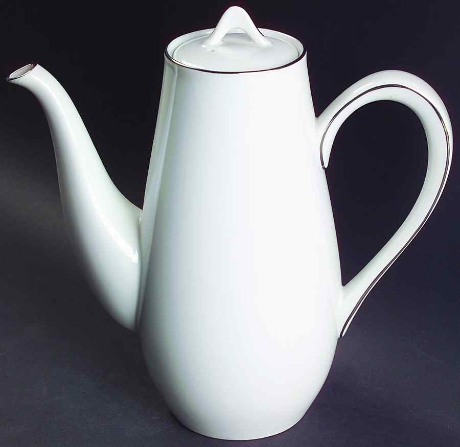 Platinum Ring Coffee Pot & Lid by Style House-1