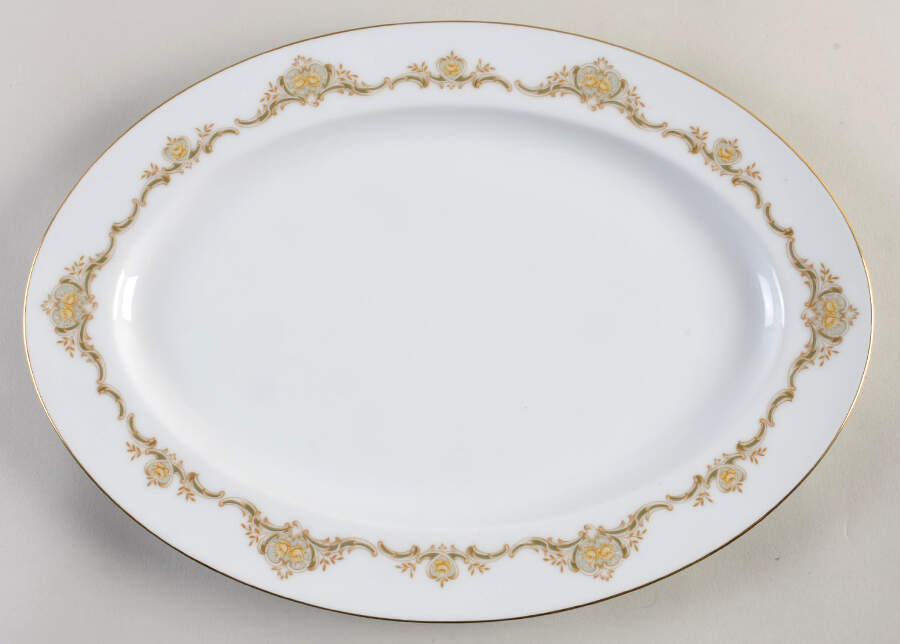 Prelude 14" Oval Serving Platter by Style House-1