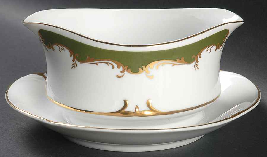 Regency Gravy Boat with Attached Underplate by Style House-1
