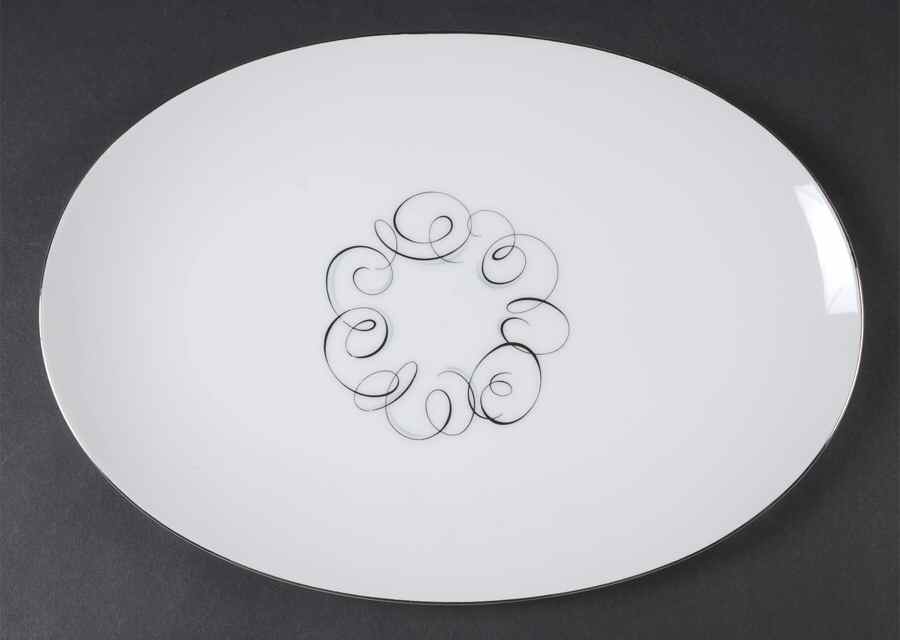 Rhythm 12" Oval Serving Platter by Style House-1