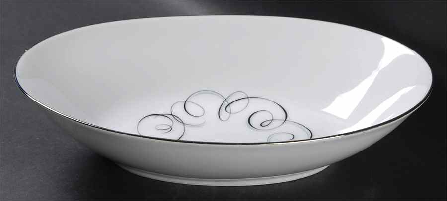 Rhythm 10" Oval Vegetable Bowl by Style House-1