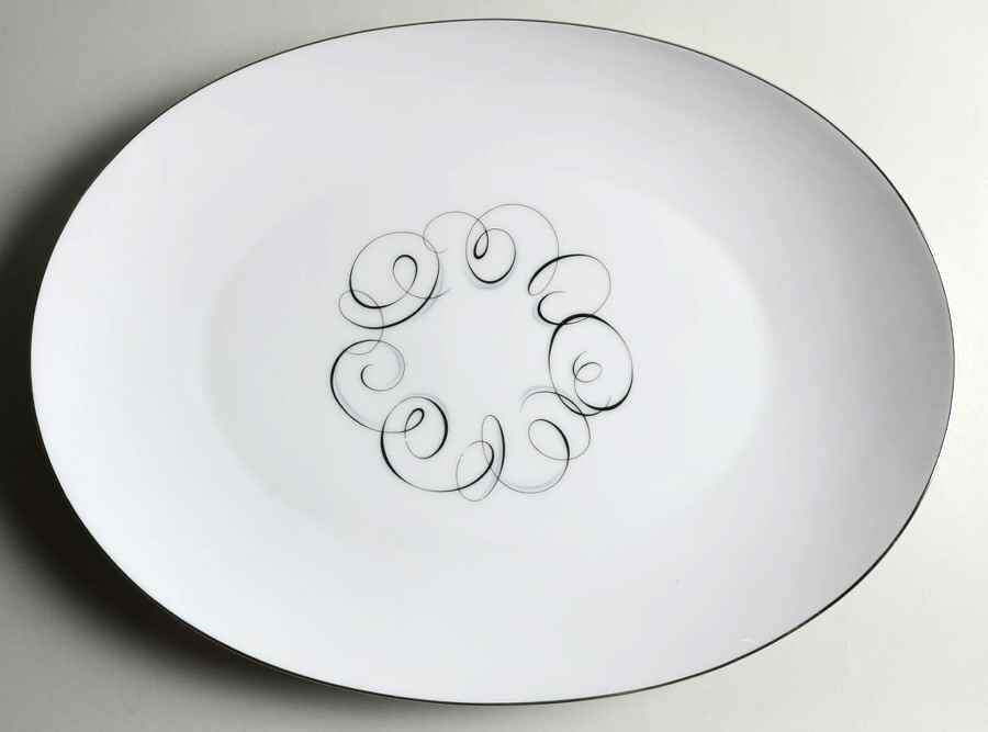 Rhythm 15" Oval Serving Platter by Style House-1