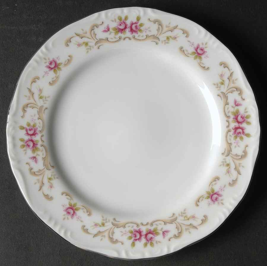 Rose Baroque Bread & Butter Plate by Style House-1