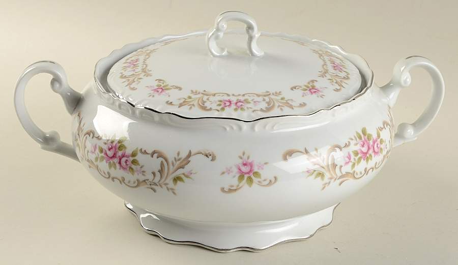 Rose Baroque Round Covered Vegetable by Style House-1
