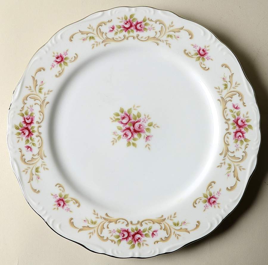 Rose Baroque Dinner Plate by Style House-1