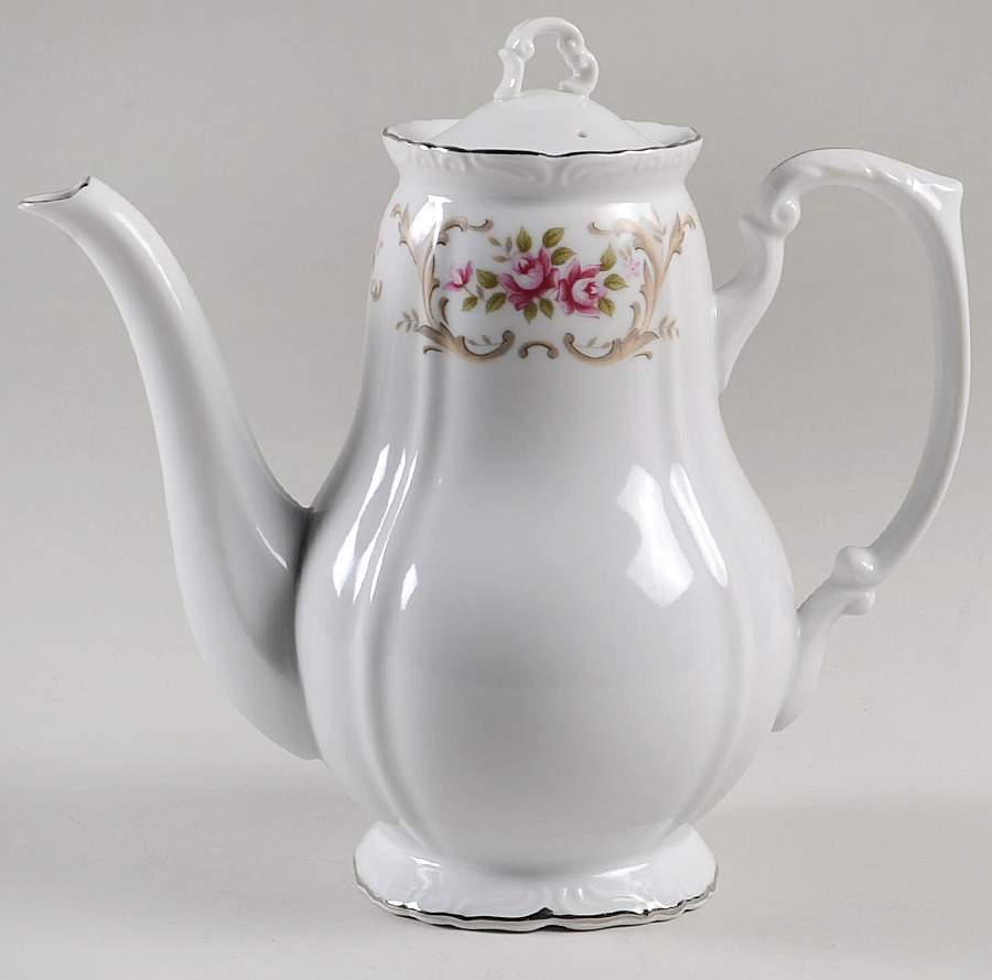 Rose Baroque Coffee Pot & Lid by Style House-1