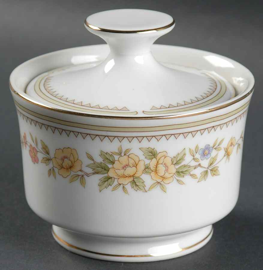 Rose Garden Sugar Bowl & Lid by Style House-1