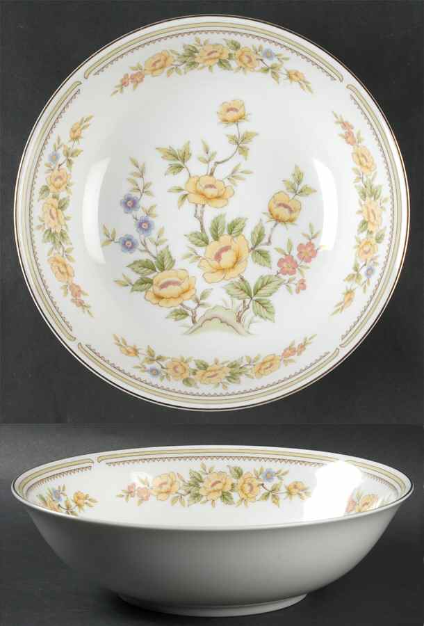 Rose Garden 9" Round Vegetable Bowl by Style House-1