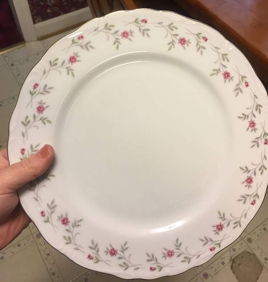 Romance (Gold Trim) Dinner Plate by Style House-1