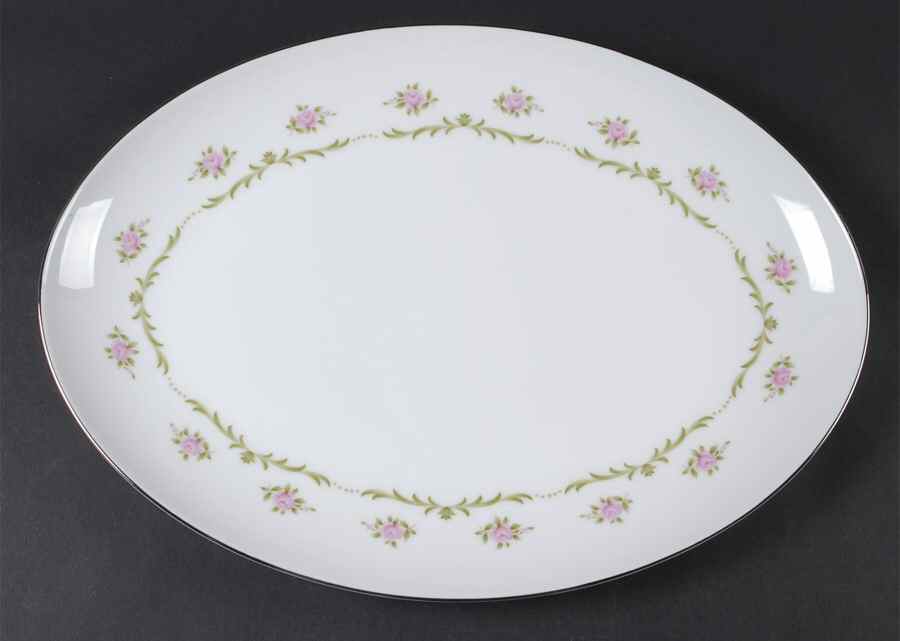 Serenade 16" Oval Serving Platter by Style House-1
