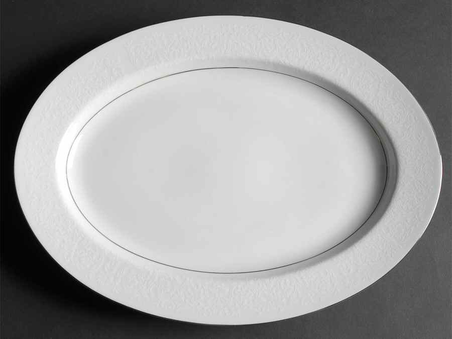 Shannon 14" Oval Serving Platter by Style House-1