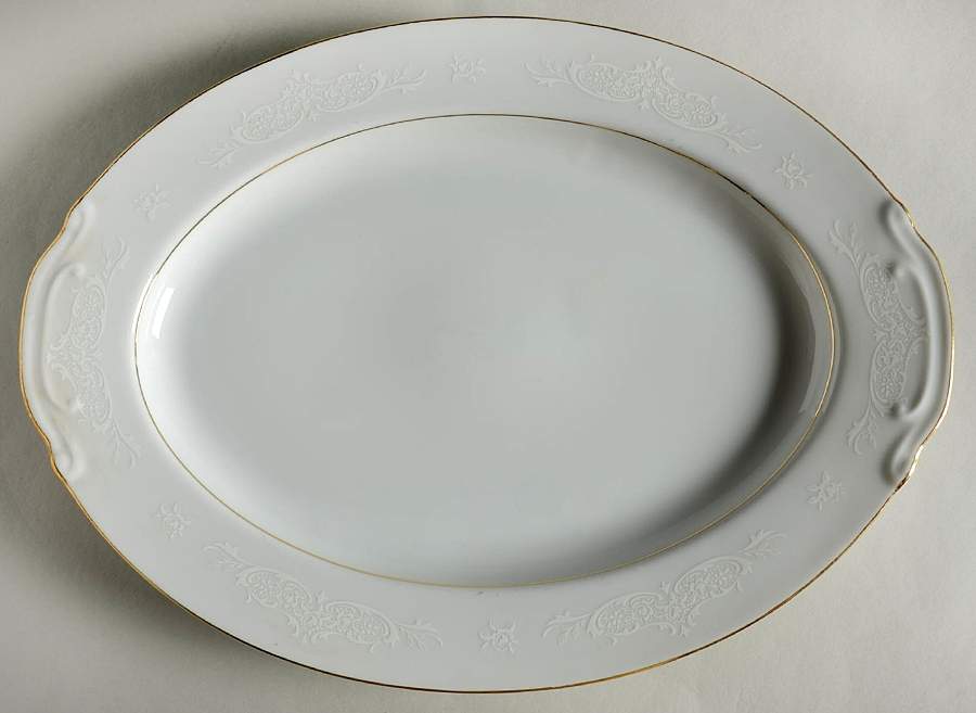 Tapestry 12" Oval Serving Platter by Style House-1