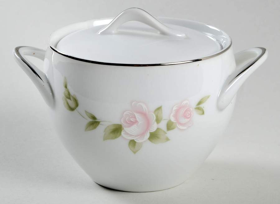 Tudor Rose Sugar Bowl & Lid by Style House-1