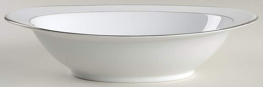 Wedding Band 11" Oval Vegetable Bowl by Style House-1