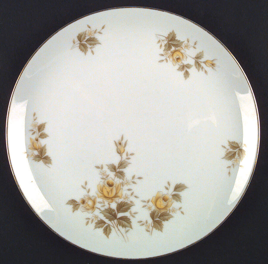 Yellow Bramble Dinner Plate by Style House-1