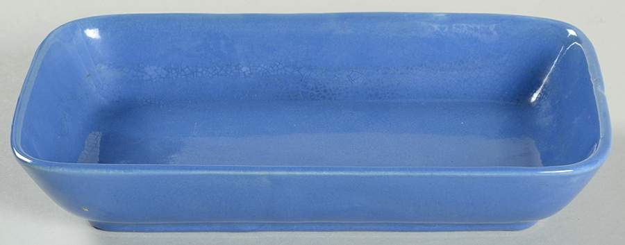 Americana Colonial Blue Rectangular Tray by Stangl-1