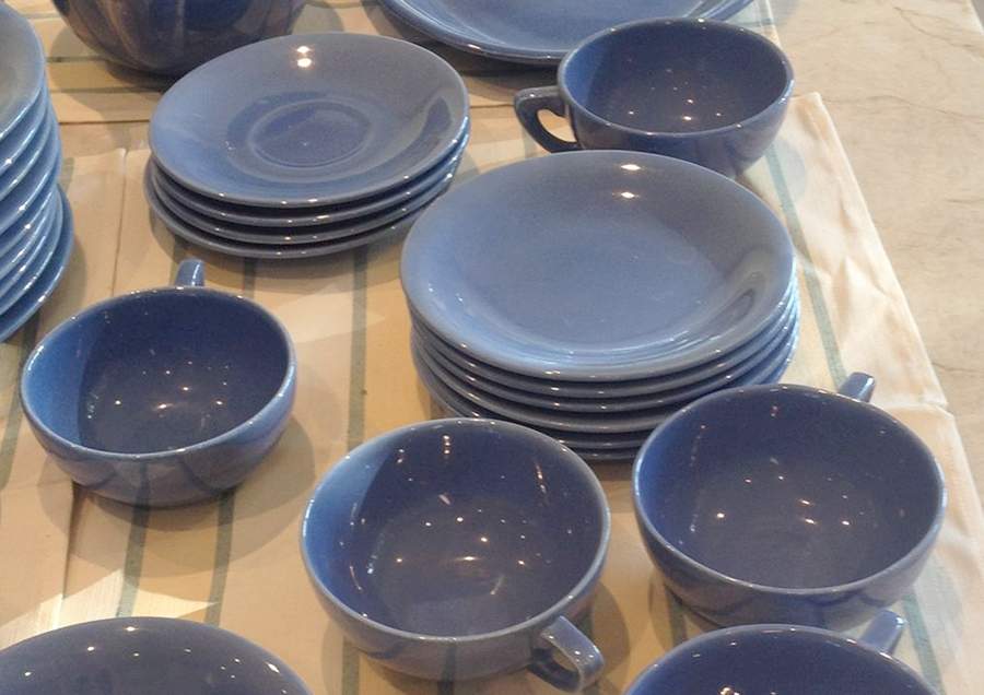 Americana Colonial Blue Flat Cup by Stangl-1