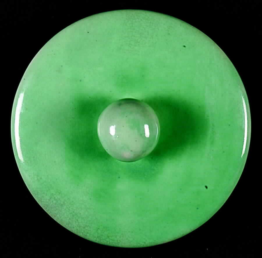 Americana Green Lid for Sugar Bowl by Stangl-1