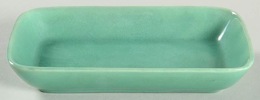 Americana Green Rectangular Tray by Stangl-1