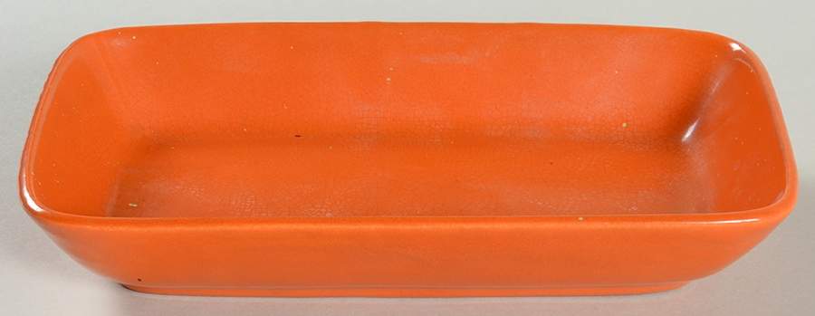 Americana Tangerine #2000 Rectangular Tray by Stangl-1