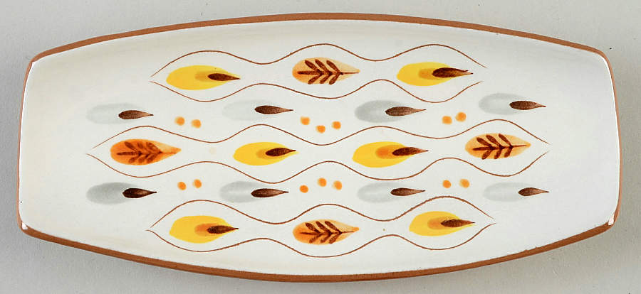 Amber Glo Pickle Dish by Stangl-1
