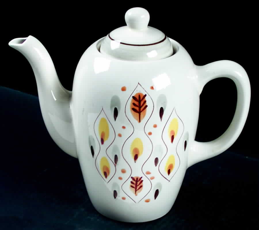 Amber Glo Coffee Pot & Lid by Stangl-1