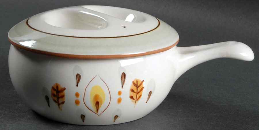 Amber Glo Individual Casserole & Lid by Stangl-1