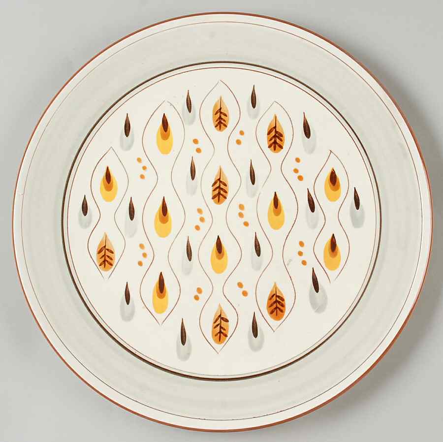 Amber Glo 12" Chop Plate (Round Platter) by Stangl-1