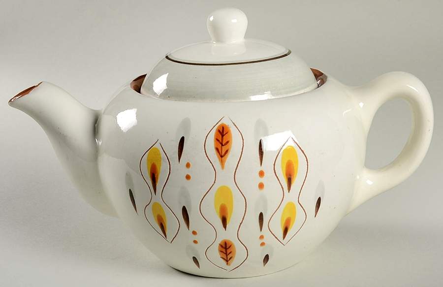 Amber Glo Teapot & Lid by Stangl-1