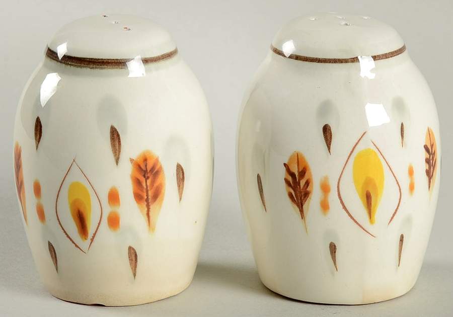Amber Glo Salt & Pepper Set by Stangl-1