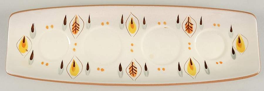 Amber Glo Tray for Condiment Set by Stangl-1