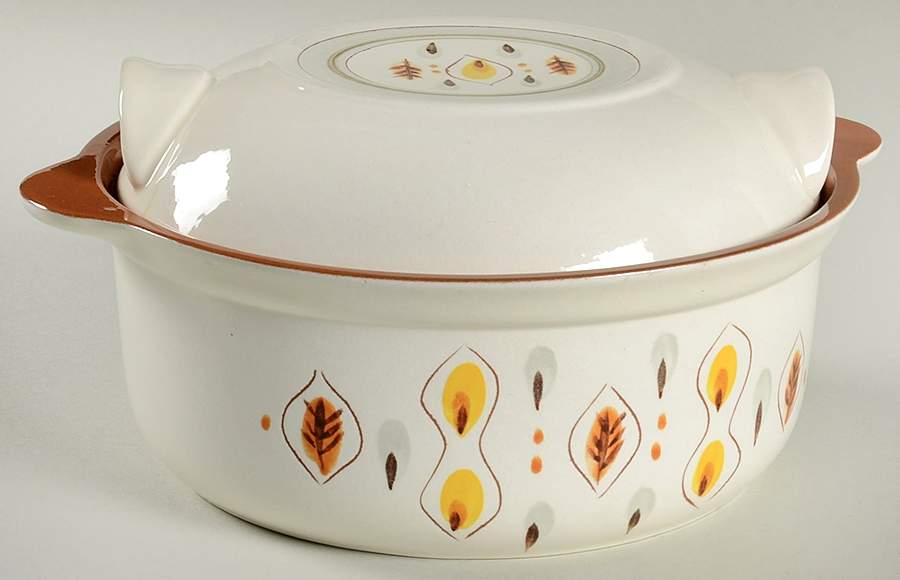 Amber Glo 1.5 Qt Round Covered Casserole by Stangl-1