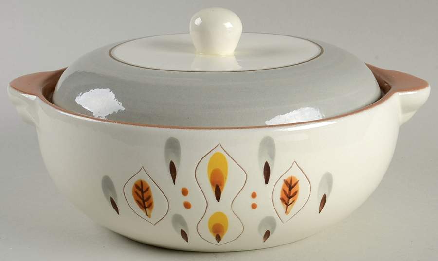 Amber Glo 1.5 Qt Round Covered Casserole by Stangl-1