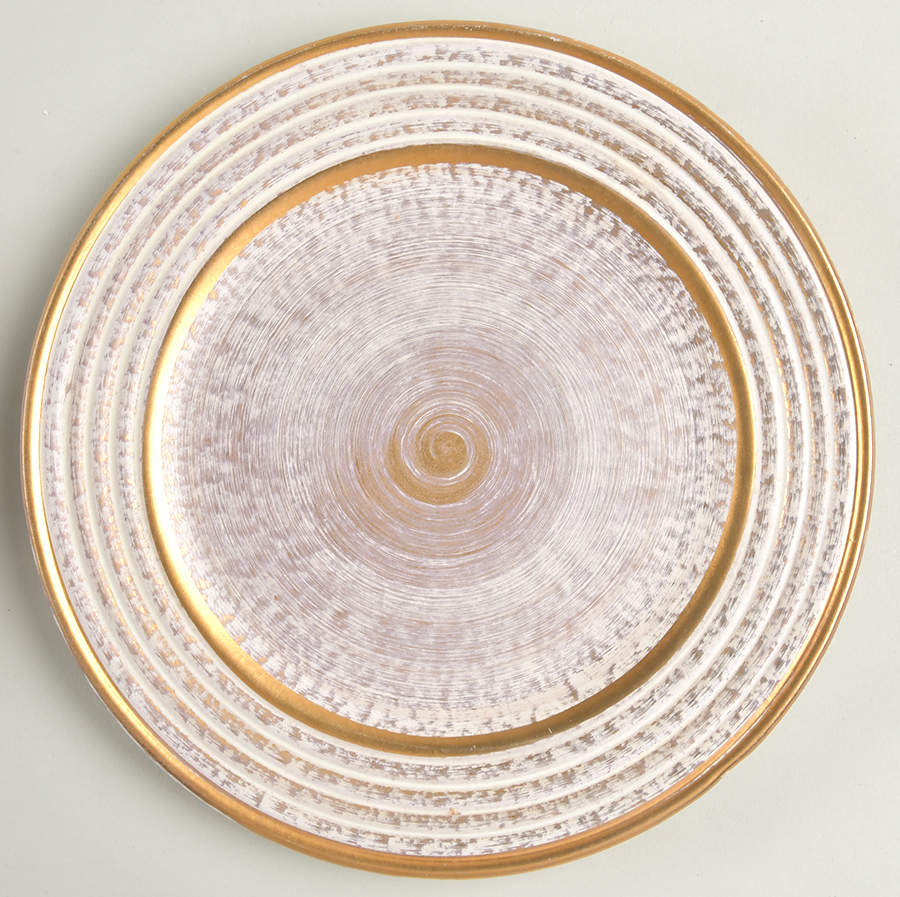 Antique Gold (Gold on Green Body) Salad Plate by Stangl-1